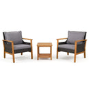 3-Piece Patio Dining Set with Cushions and Side Table by LJGDeals