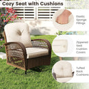 3-Piece Patio Swivel Rocker Set with Glass Side Table by LJGDeals