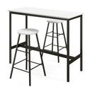 3 Piece Pub Table and Stools Kitchen Dining Set