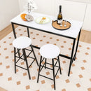 3 Piece Pub Table and Stools Kitchen Dining Set by LJGDeals