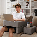 3-Piece Reading Pillow Set Extra Large Lap Desk with Coaster-Gray by LJGDeals