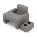 3-Piece Reading Pillow Set Extra Large Lap Desk with Coaster-Gray by LJGDeals