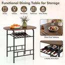 3 pcs Home Kitchen Bistro Pub Dining Table 2 Chairs Set by LJGDeals