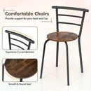 3 pcs Home Kitchen Bistro Pub Dining Table 2 Chairs Set by LJGDeals