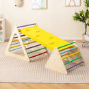 3 Piece Toddler Triangle Set Montessori with 2 Climbing Triangles and 1 Ramp-Colorful by LJGDeals