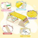 3 Piece Toddler Triangle Set Montessori with 2 Climbing Triangles and 1 Ramp-Colorful by LJGDeals