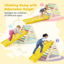 3 Piece Toddler Triangle Set Montessori with 2 Climbing Triangles and 1 Ramp-Colorful by LJGDeals