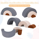 3 Piece Toddlers Climbing Toys Indoor Soft Play Equipment Playset-Grey by LJGDeals