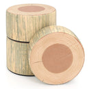 3-Piece Tree Stump Stool Set with Wood Printing Nature Decoration by LJGDeals