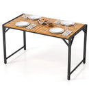51" Acacia Wood Patio Dining Table with Umbrella Hole by DirectDeals