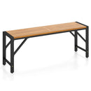Acacia Wood Outdoor Bench 47.5" with Slatted Seat by LJGDeals