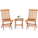 3 Pieces Folding Patio Bistro Set by DirectDeals