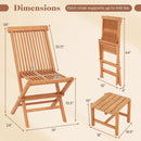3 Pieces Folding Patio Bistro Set by LJGDeals
