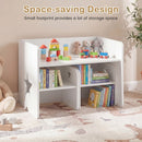 3 Pieces Kids Table and Chair Set Space-saving Toddler Table and 2 Chairs