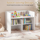 3 Pieces Kids Table and Chair Set with Space-saving Toddler Table and 2 Chairs