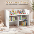3 Pieces Kids Table and Chair Set with Space-saving Toddler Table and 2 Chairs by DirectDeals