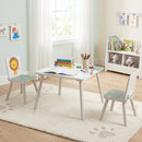 Kids Table and Chair Set with Animal Patterns (3-Piece) by LJGDeals