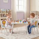 Kids Table and Chair Set with Animal Patterns (3-Piece) by LJGDeals