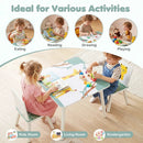 Kids Table and Chair Set with Animal Patterns (3-Piece) by LJGDeals