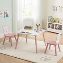 Kids Table and Chair Set with Animal Patterns, 3-Piece by DirectDeals
