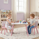 Kids Table and Chair Set with Animal Patterns, 3-Piece by LJGDeals
