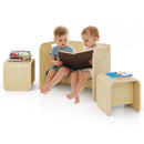 3 Pieces Kids Wooden Table and Chair Set by LJGDeals