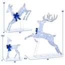 3 Pieces Lighted Christmas Reindeer Family Set with 255 Lights by LJGDeals