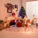 3 Pieces Lighted Christmas Reindeer Family Set with 255 Lights by LJGDeals