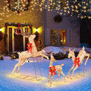 3 Pieces Lighted Christmas Reindeer Family Set with 255 Lights by LJGDeals