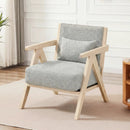 3 Pieces Living Room Furniture Set with Rubber Wood Frame by LJGDeals