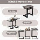 3 Pieces Multifunctional Coffee End Table Set by LJGDeals