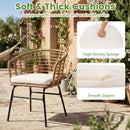 3-Piece Patio Conversation Set with Cushions by LJGDeals