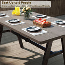 3 Pieces Outdoor Picnic Table and Benches Set for 6 People by LJGDeals