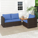 3 Pieces Patio Sectional Sofa Set with Soft Cushions by LJGDeals