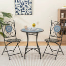 3 Piece Patio Bistro Set with Mosaic Pattern by LJGDeals