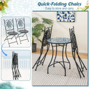 3 Pieces Mosaic Pattern Metal Dining Set by DirectDeals