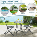 3 Pieces Mosaic Pattern Metal Dining Set by LJGDeals