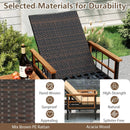 3 Pieces Patio Chaise Lounge Set for Poolside Backyard Porch by LJGDeals