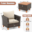 3 Pieces Patio by LJGDeals
