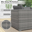 3 Pieces Patio Sectional Sofa Set PE Rattan Modular Couch Furniture Set with Soft Cushions by LJGDeals