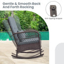 3 Pieces Rocking Bistro Set with 2-Tier Coffee Table by LJGDeals