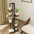 3 Pieces Tall Wood Plant Stand Set 4+5+6-Tier Indoor Flower Stands-Rustic Brown by LJGDeals