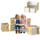 3-Piese Toddler Set with 2 Stools and Activity Table by LJGDeals