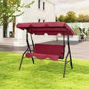 3-Seat Porch Swing with Canopy and Cushions by DirectDeals
