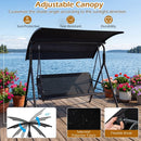 3-Seat Patio Swing Chair with Adjustable Canopy - 800 lbs by LJGDeals