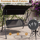 3-Seat Patio Swing Chair with Adjustable Canopy - 800 lbs by DirectDeals