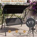 3-Seat Patio Swing Chair with Adjustable Canopy - 800 lbs by LJGDeals