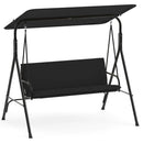 3-Seat Patio Swing Chair with Adjustable Canopy by LJGDeals