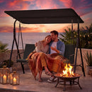 3-Seat Patio Swing Chair with Adjustable Canopy by DirectDeals