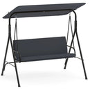 3-Seat Patio Swing Chair with Adjustable Canopy by LJGDeals